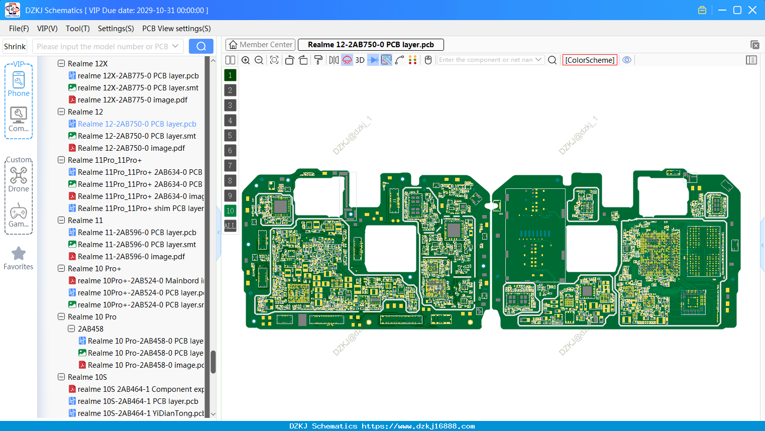 Realme 12-2AB750-0 PCB Layer